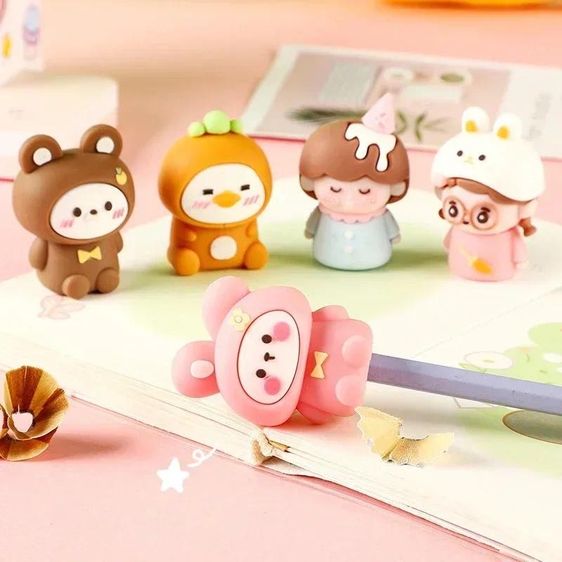 

Creative Cute Pencil Sharpener Portable Pencil Sharpeners Student Gift Cartoon Back To School Supplies Korean Stationery Office