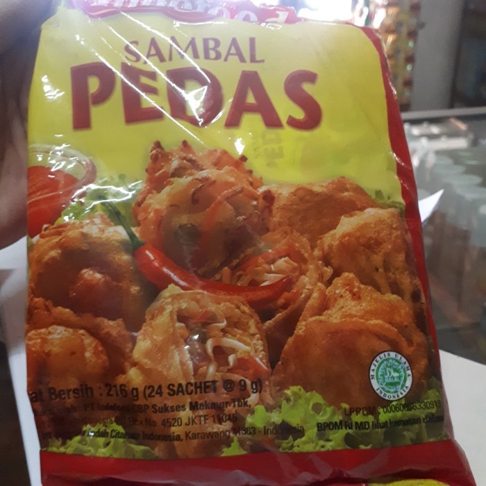 

indofood sambal extra pedas sachet isi 24