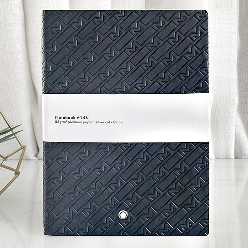 

AGD 146 M Lettering Engraved Classic MB Leather & Quality Paper 192 Pages Carefully Crafted Notebook Writing Stylish