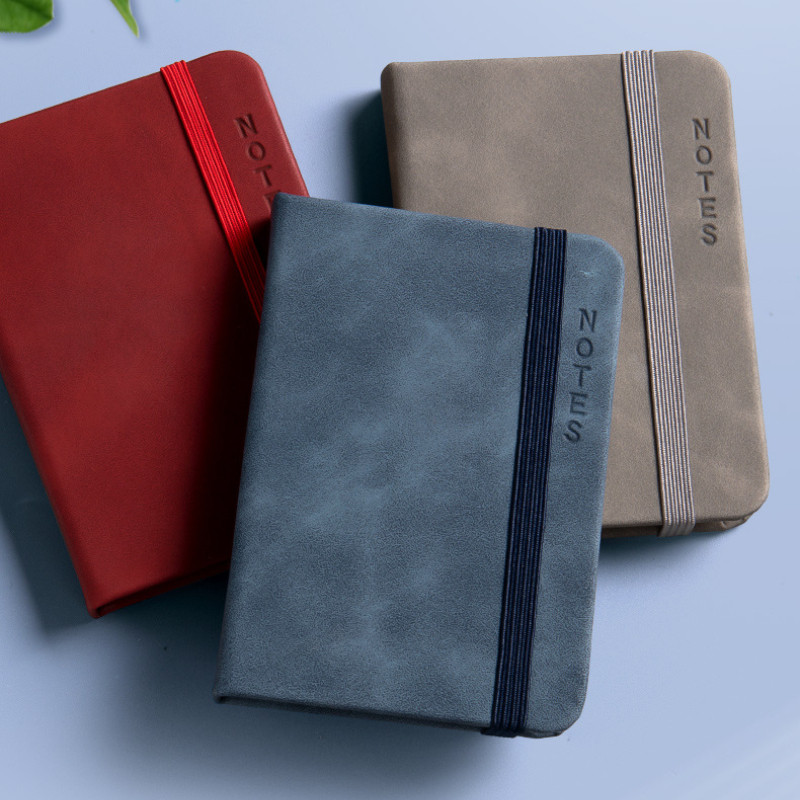 

1Pcs A7 Mini Notebook Portable Student Pocket Book Notepad Diary Planner Agenda Leather Cover Memo Pad Office School Stationery