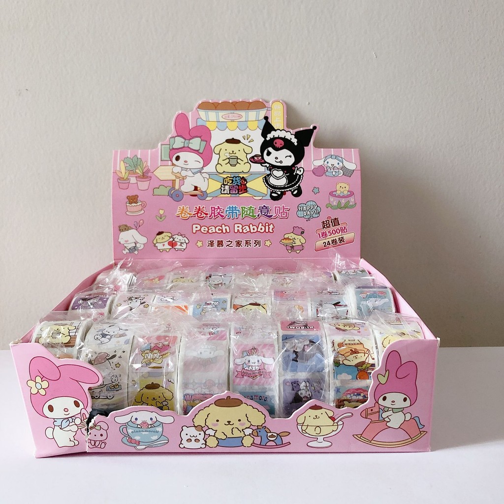 

Sticker Roll Sanrio Stiker Gulung Sanrio 500pcs