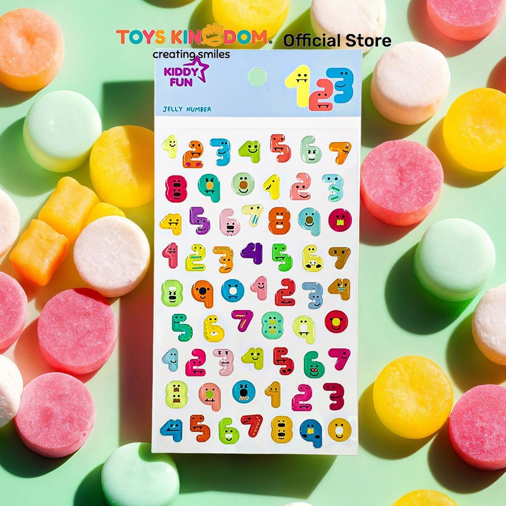 

Toys Kingdom Kiddy Fun Funny Stiker Jelly Number - Mix Stiker Dekoratif Lucu Cute Stickers Deco Sticker Pack Journal Book