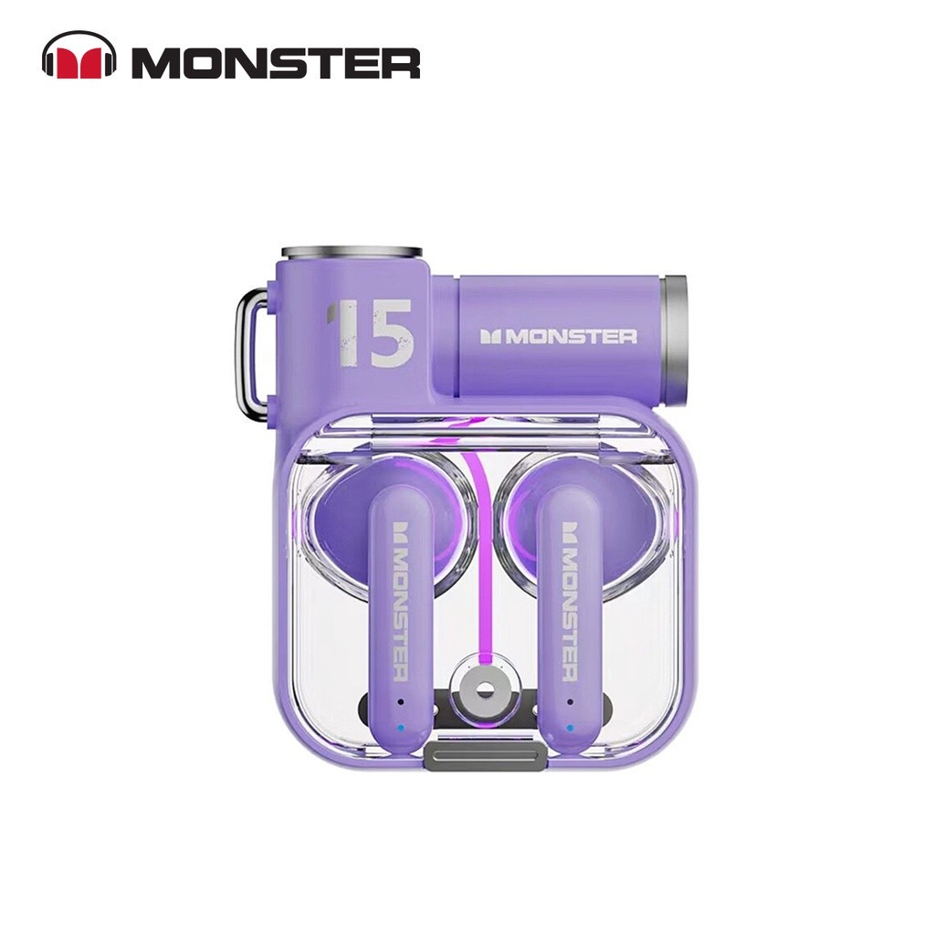 Osr - Monster XKT15 Bluetooth Earphone TWS Headset Earbuds Headphone