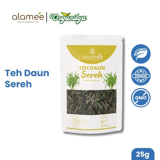 

ALAMEE Lemongrass Leaf Tea Teh Daun Sereh Organik Herbal OrganicKering Dried 25gr organikya