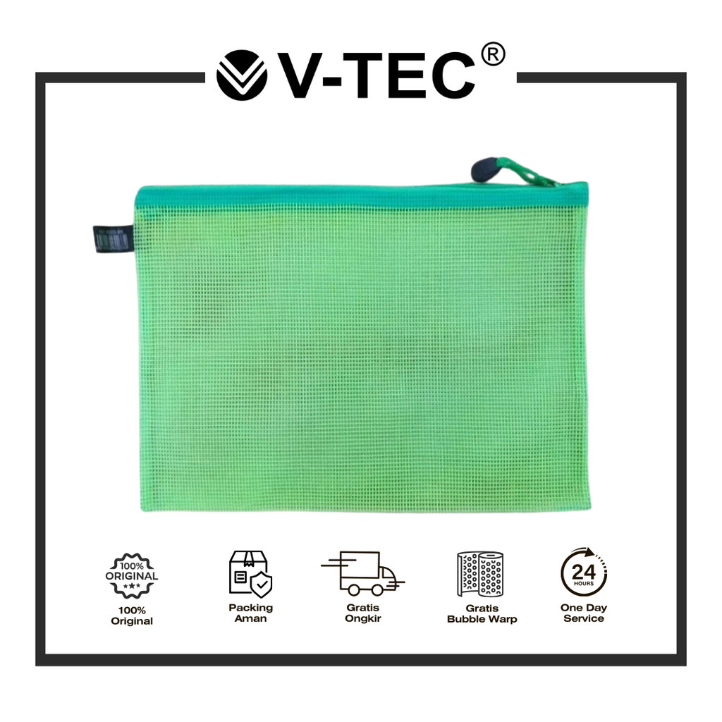 

V-TEC ZIPPER BAG VT-6003 PER 1 SAP UKURAN B5