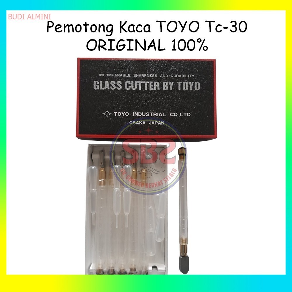 TOYO Pemotong Kaca Toyo TC 30 Asli Alat Pemotong Kaca Original Toyo TC30 Glass Cutter Pisau Kaca
