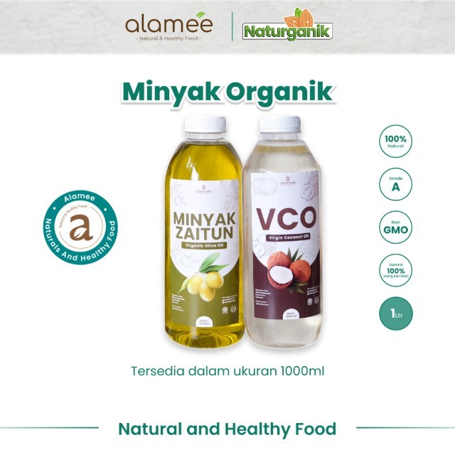 

alamee minyak murni alami 1L tanpa pengawet untuk menjaga pola hidup sehat minyak vco minyak zaitun Naturganik