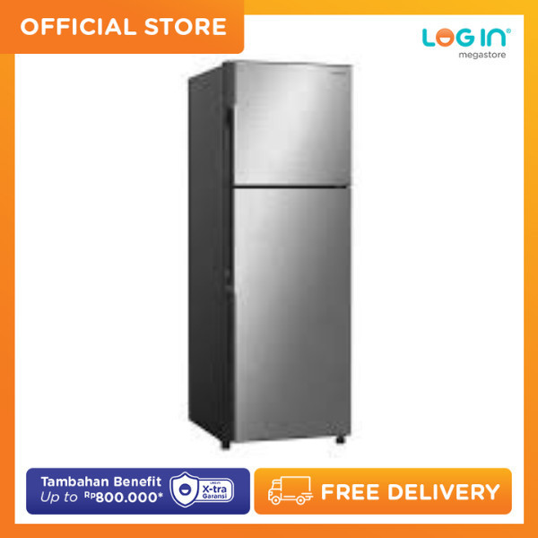 HITACHI Kulkas 2 Pintu HRTN5255MFBBKID 255 Liter