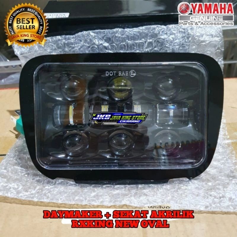 Daymaker Rxking lampu depan daymaker rx king Original DOT SAE 10mata plus sekat akrilik rxking new d