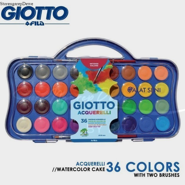 

GIOTTO WATERCOLOR BLOCKS 30MM 36 COLS SET BANTEX 353600 / CAT AIR