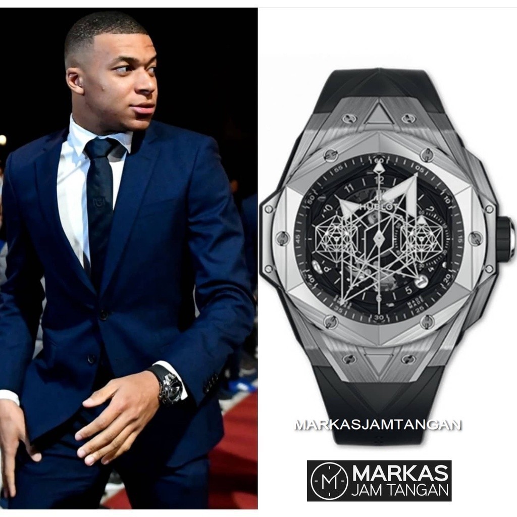 Jam Tangan Pria - Jam Tangan Cowok - Arloji BEST SELLER HUBLOT PREMIUM Big Bang Sang Bleu II Limited