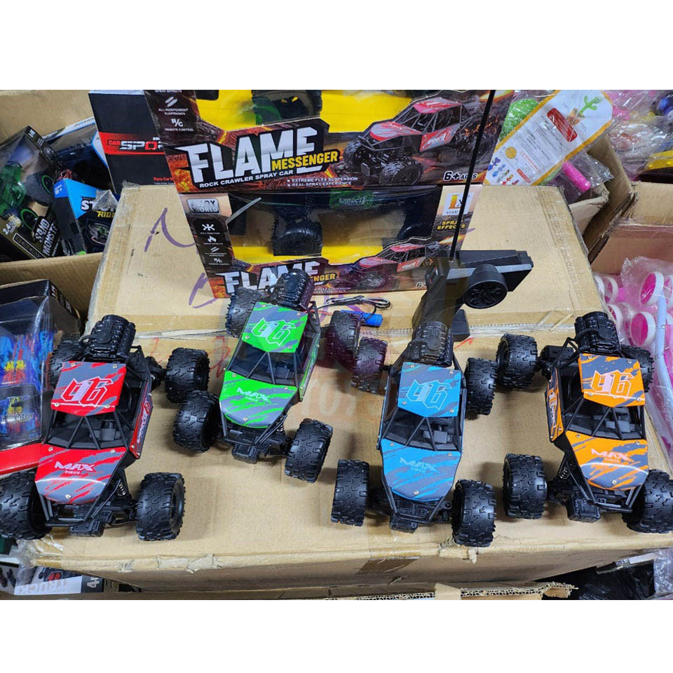 Mainan Anak Mobil Remot RC Crawler Flame Offroad Spray Body Metal