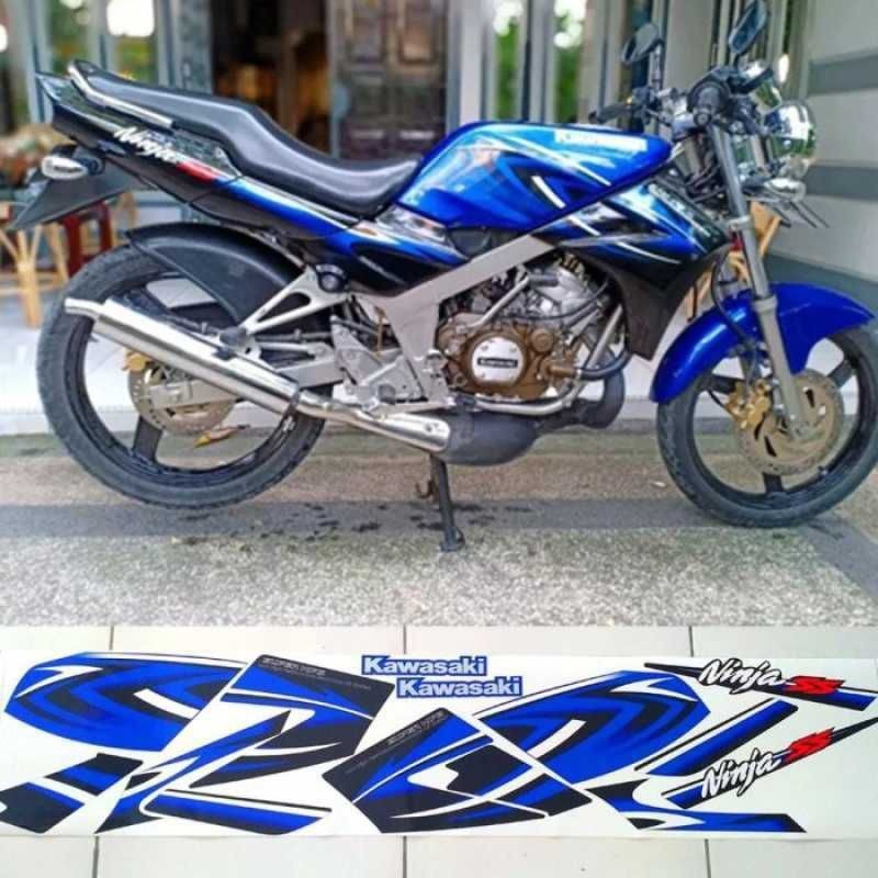 Stiker Ninja Ss kawasaki ninja 2011 biru hitam
