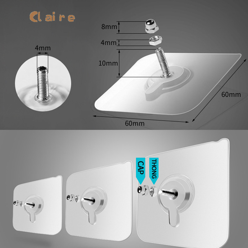 Hook paku gantungan tanpa paku gantungan jam dinding bingkai foto tanpa paku gantungan serbaguna