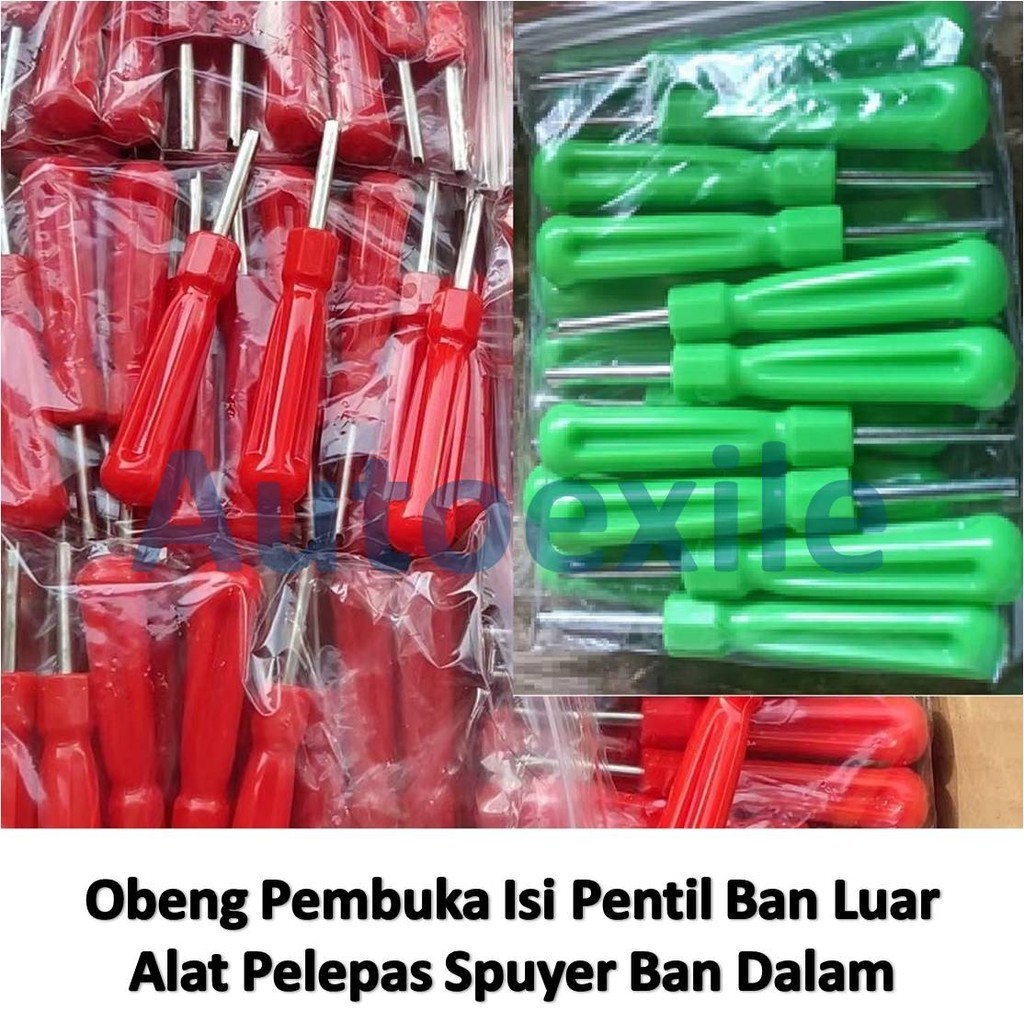 Obeng Pembuka Isi Pentil Alat Pelepas Penarik Buka Lepas Tarik Spuyer Isian Pentil Valve Core Karet 