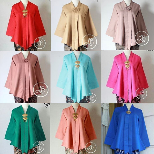

promo ✨ -Atasan Kebaya Modern Floy Kutu Baru Aneka rna Pilihan