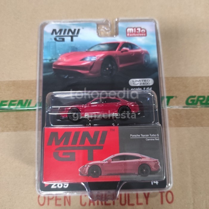 MINI GT 289 MIJO PORSCHE TAYCAN TURBO S CARMINE RED