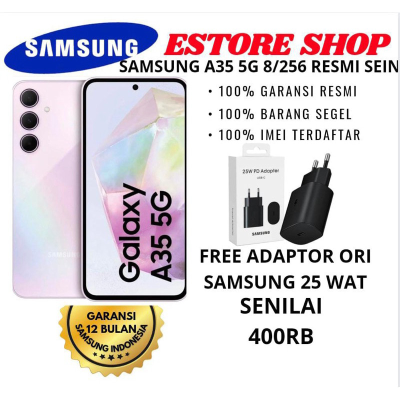 Samsung galaxy A35 8/256 GARANSI RESMI SEIN SAMSUNG