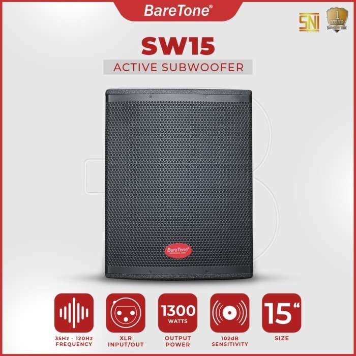 Distributor Subwoofer Speaker Aktif BareTone SW15 Type 15 Inch