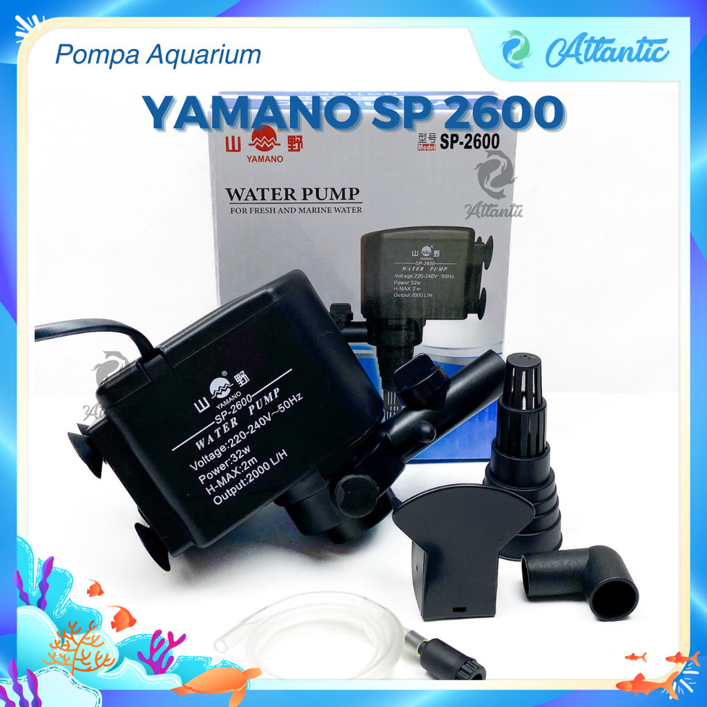 Yamano SP-2600 Pompa Aquarium Pompa Hidroponik Pompa Celup Aquarium Filter
