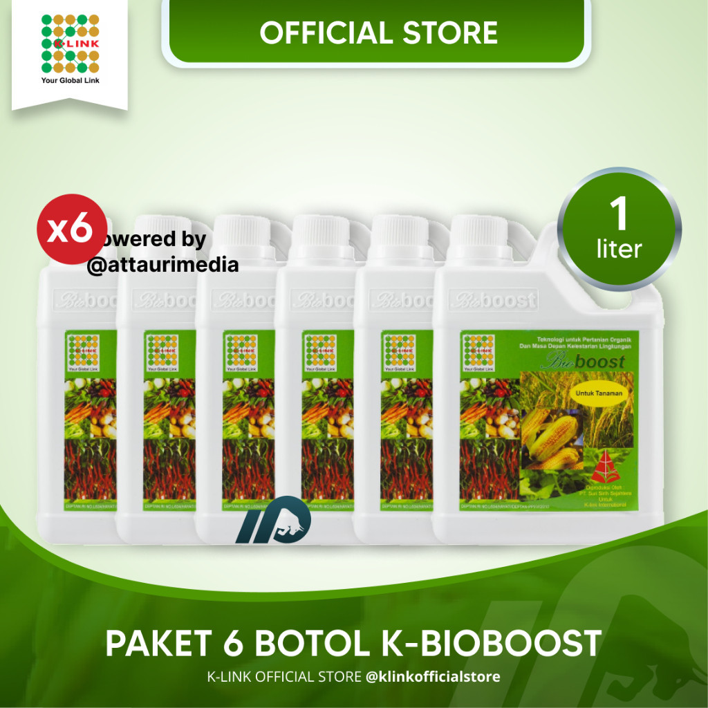 [PAKET HEMAT] K-Link K-BioBoost Original (6 pcs) Pupuk Cair Organik Hayati BioBoost Pupuk Pertanian,