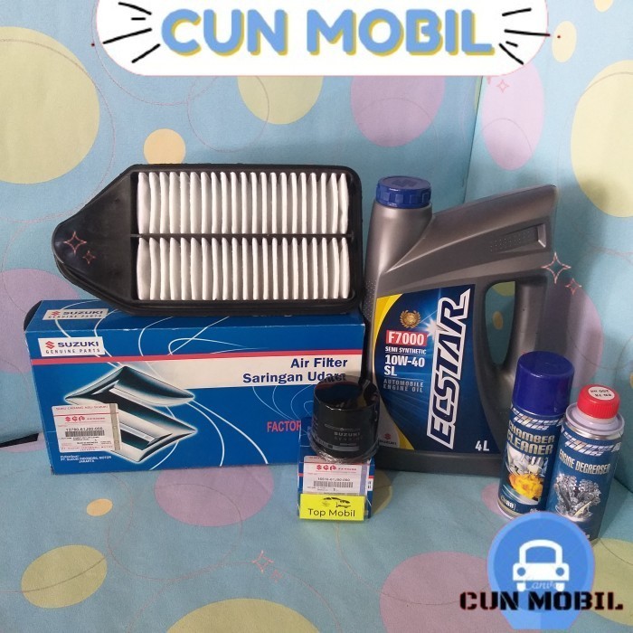 Paket service Oli SGO Ecstar F7000 10W-40 APV lama APV Arena (5) CUN MOBIL