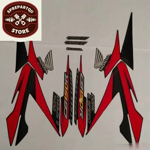 Striping Decal Polet Sticker honda cb150 r 2014 hitam list body cb 150 r standar