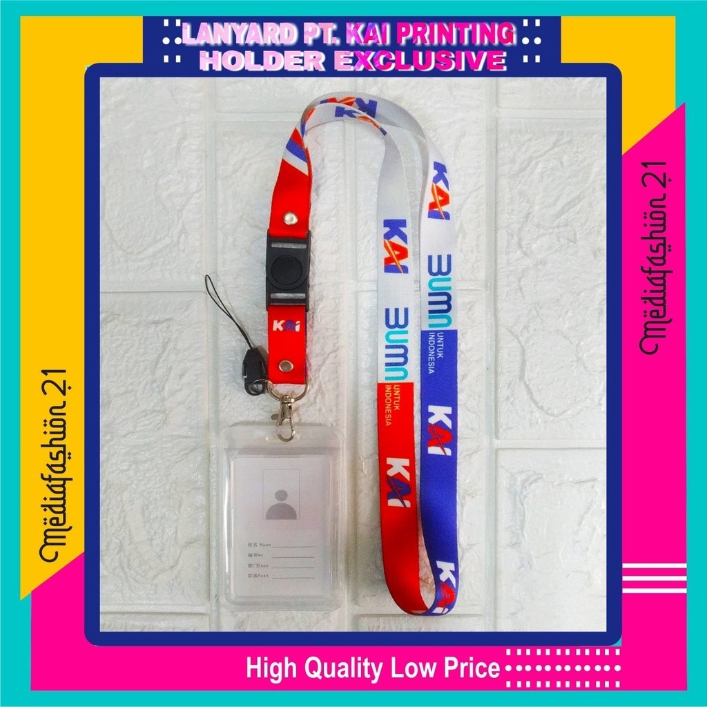 

Lanyard / Tali Gantungan ID Card KAI (KERETA API INDONEISA) - Free Strap Gantungan HP/Flashdisk