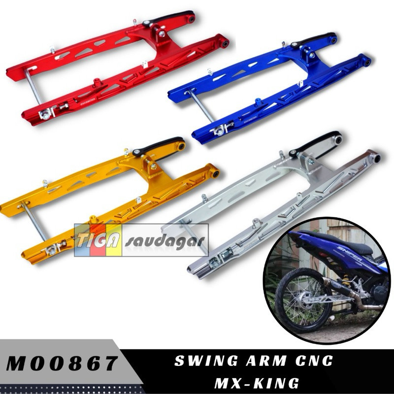 Swing Arm Bahan Full Cnc Premium Jupiter Mx Old Mx King Mx New Y15zr Y16 Lc135 V1-V7 Kualitas Terbai