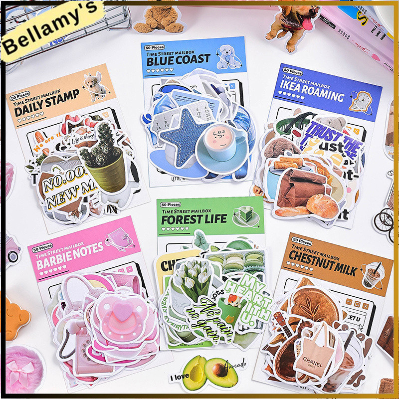

COD ❤️Stiker Gaya Retro ，Stiker Buku Besar Dekoratif Bahan Dekoratif Versi ，Korea Kasus Telepon Stiker DIY