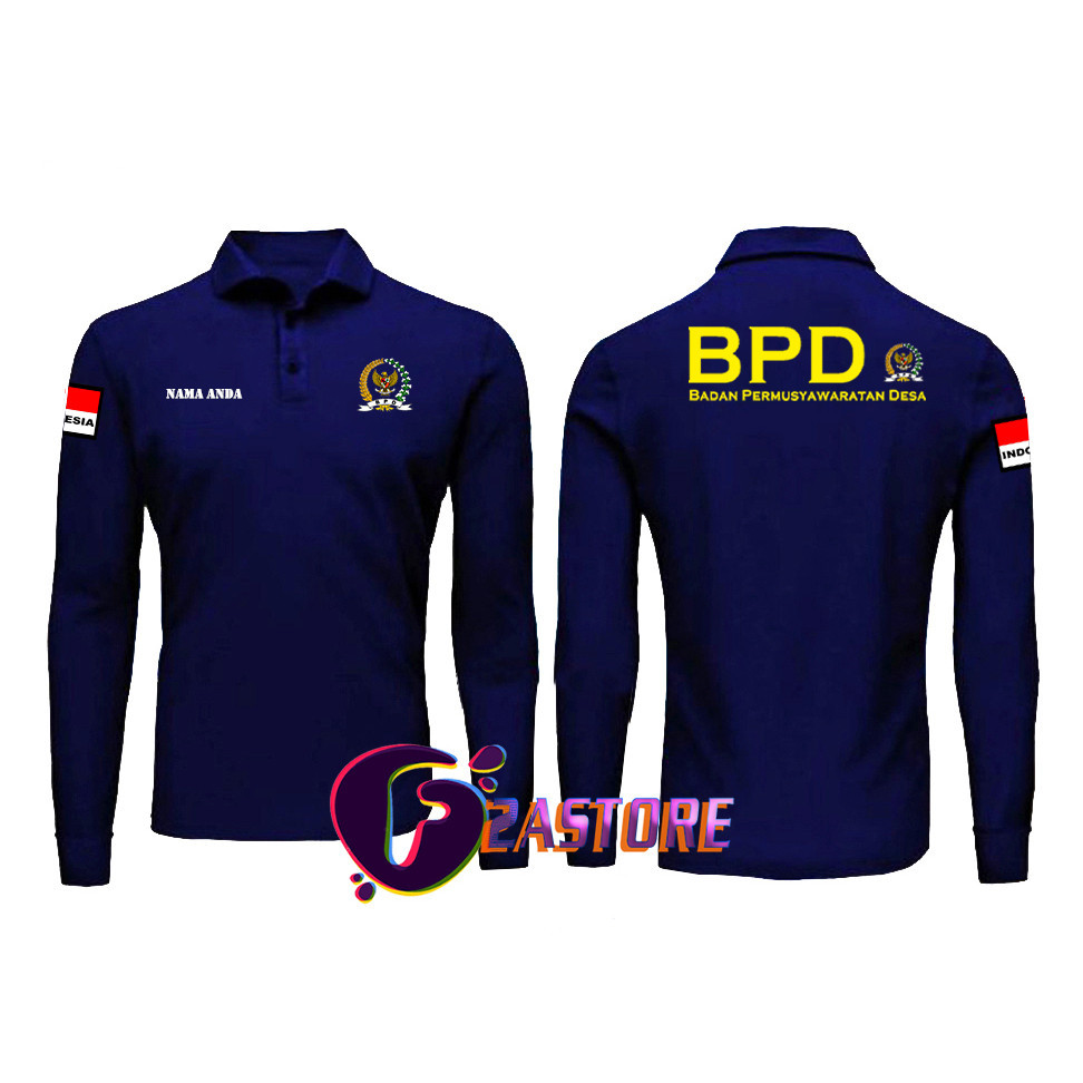 Baju t-shirts kerah model Polo BPD-BADAN PERMUSYAWARATAN DESA CJ.52