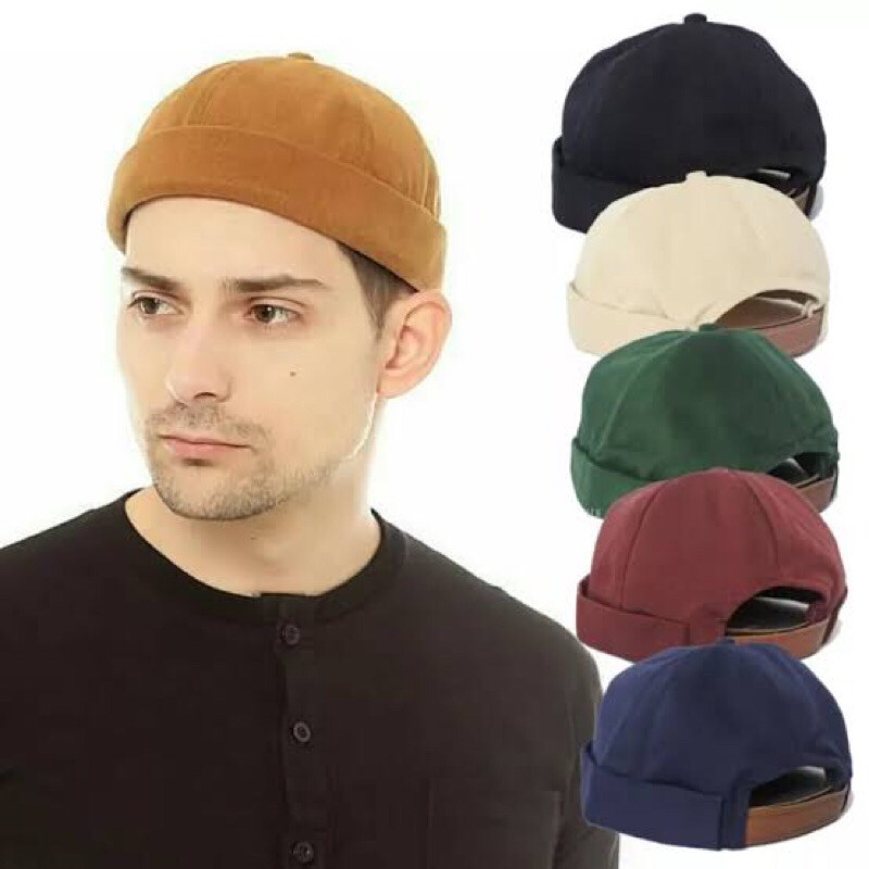 Peci Miki Hat / Topi Peci / Peci Hitam peci putih Polos Kopiah Dewasa