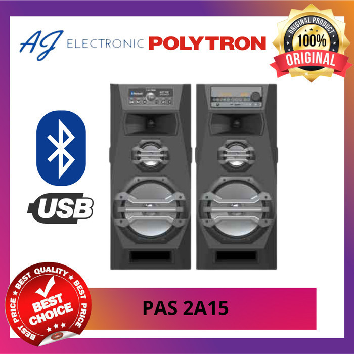 SPEAKER POLYTRON PAS-2A15 / PAS2A15 , SPEAKER BLUETOOTH