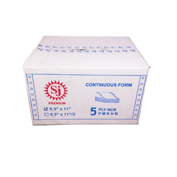 

[DUS] KERTAS KOMPUTER CONTINUOUS FORM 5 PLY 9,5 X 11 FULL / BAGI 2 PRS - SINAR JAYA SJ PREMIUM