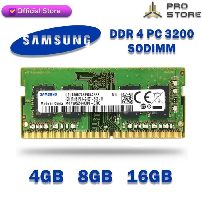 Samsung RAM DDR4 / DDR5 8GB SODIMM Memory PC 3200  - 4GB DDR4