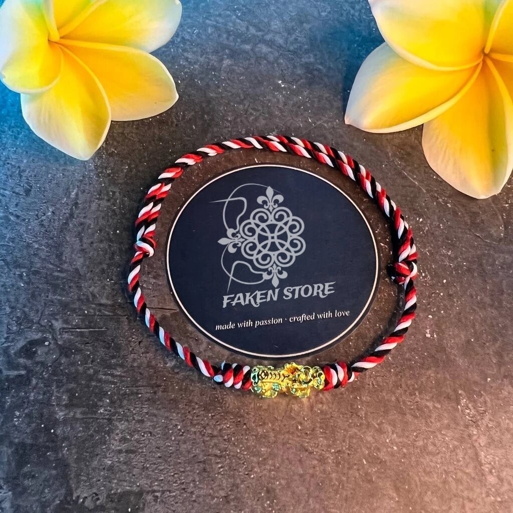 Gelang Tridatu Charm Xuping Naga asli khas Bali Original Free Koin