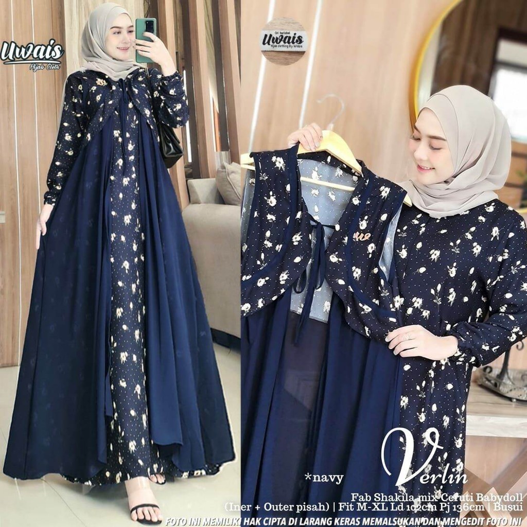 ( PROMO TERBARU BUY 1 GET 1 ) GAMIS TERBARU KEKINIAN WANITA MUSLIMAH SYARI BEST SELLER 2021 || LONG 