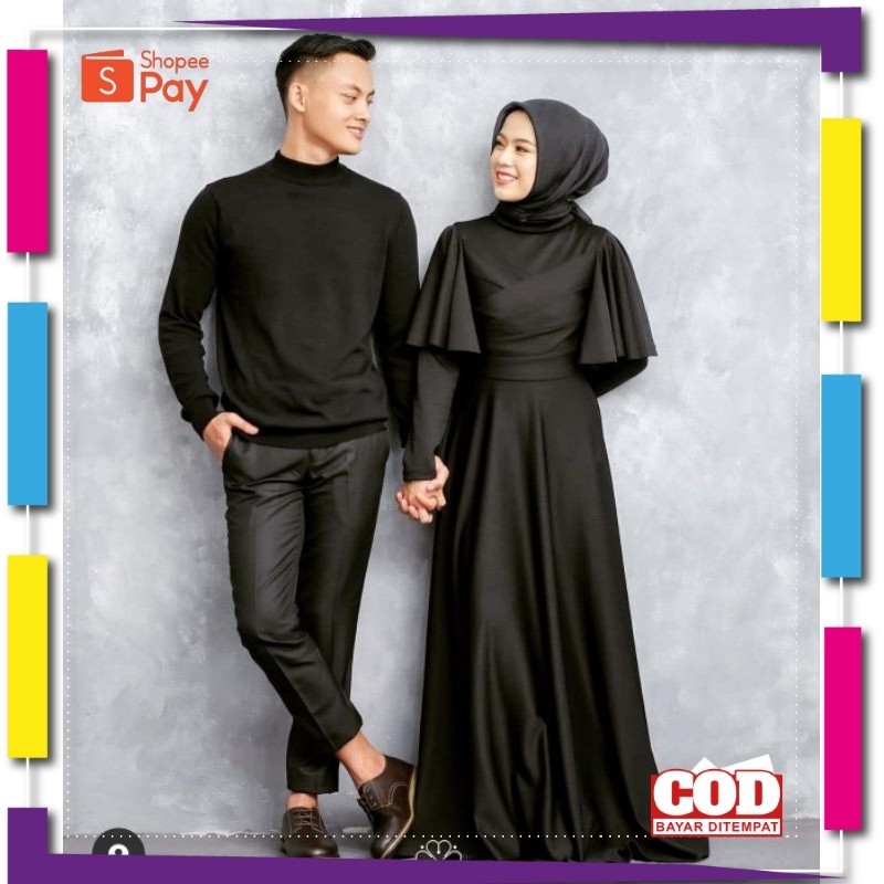 KAIN LEMBUT HALUS ADEM TEBAL / GAMIS Dress 70734 TITANIUM SCUBA Fashion Muslim CLARA RANA MAXI prewe