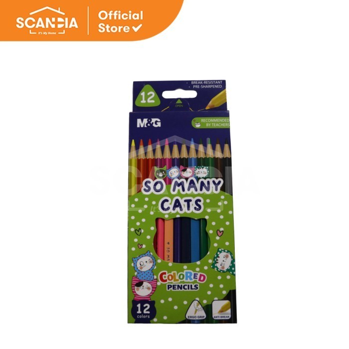 

SCANDIA Color Pencil So Many Cats Triangle 12 Colors (AWP343A3)