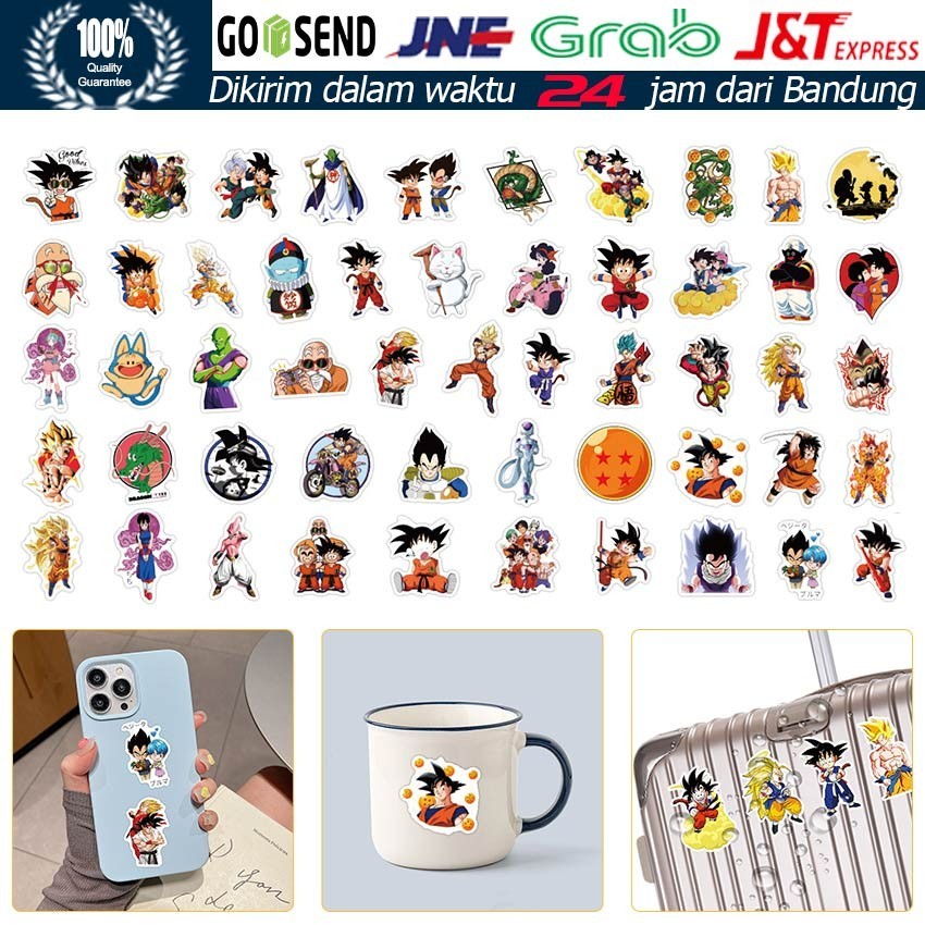 

50Pcs/Set Stiker Anime Jepang Dragon Ball / Stiker Kartun Dan Anime