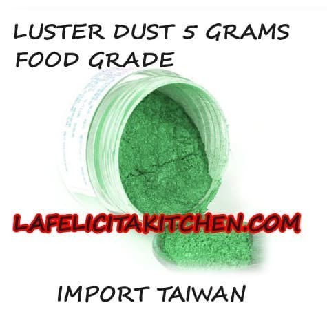 

Spesial Promo -sukron_86 5gram HIJAU GREEN POWDER DUST EDIBLE COKLAT LUSTER KUE FOOD PEWARNA - 2 gram