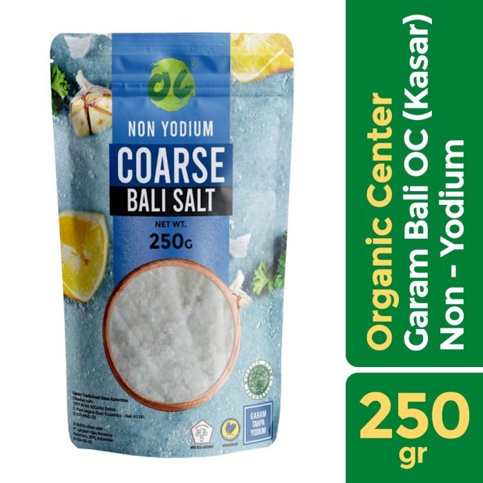 

New Produk- [Terlaris] Organic Center - Course Bali Sea Salt Non Yodium 250gr - Garam Laut