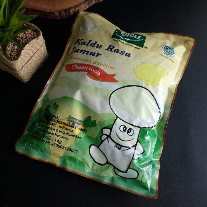 

TOTOLE 1 kg /Kaldu Jamur Perisa/Jamur Mushroom Powder /Vegan Food/ Penyedap Makanan