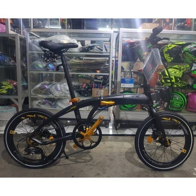 Sepeda Lipat Pacific Noris Pro Limited Edition 20 Inch Jangkrik Alloy Hydraulic Folding Bike