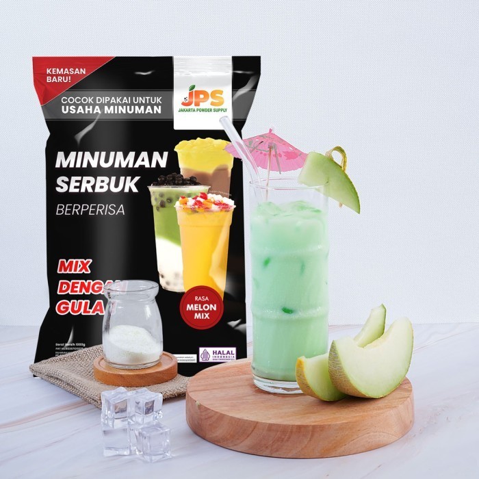 

[Aneka Rasa] Bubuk Minuman Melon Mix Powder Instan JPS Gula