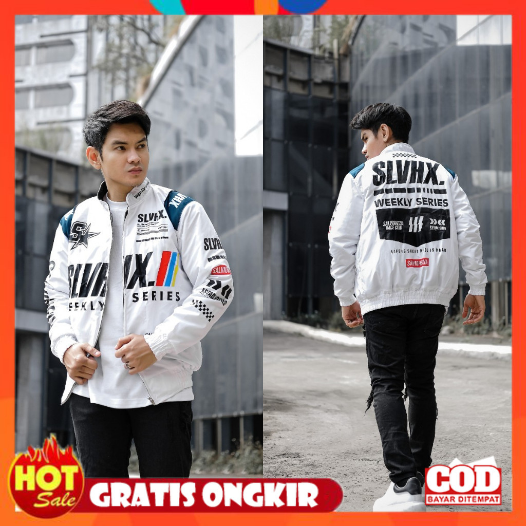 BAHAN HALUS ADEM TEBAL / Jaket Pria - Nascar Jacket Vintage Racing Original Salvio Hexia - Jaket Rac