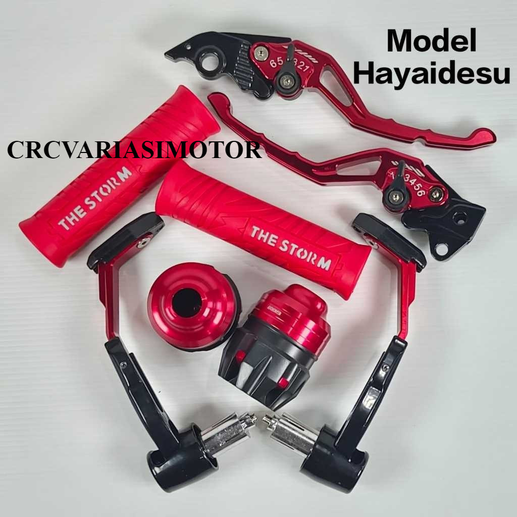 Proguard robot babet+ Handgrip THE STORM + Jalu as Jumbo+ handle stelan cnc Mio Vario Beat RK king V