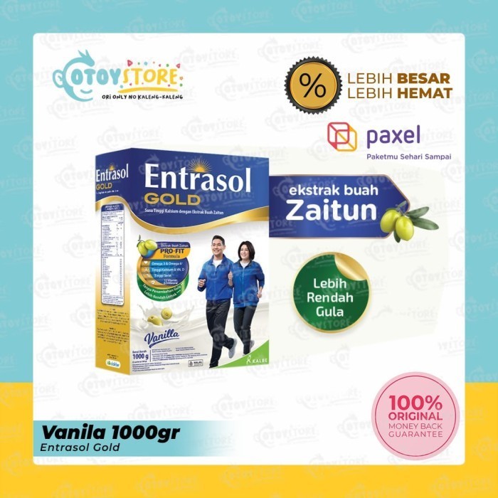

Entrasol Gold Vanilla 1000 Gr / 1kg Susu Dewasa Entrasol Gold