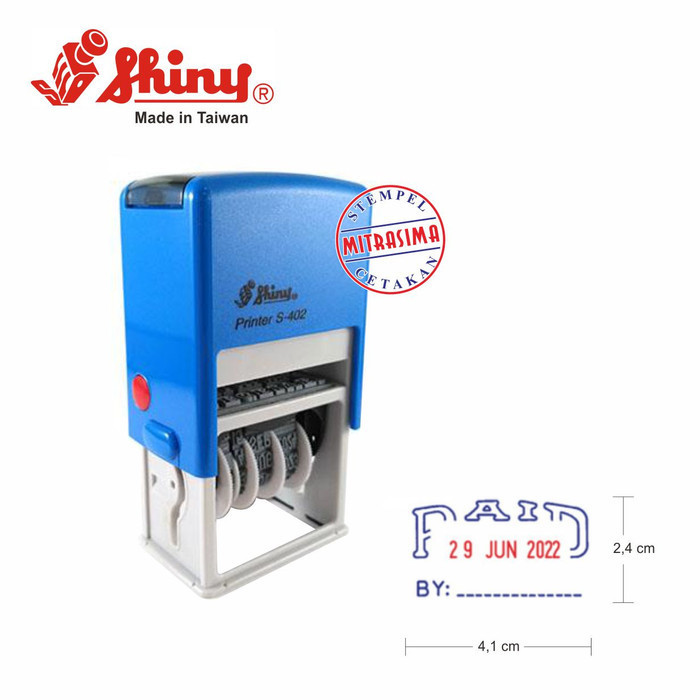 

Stempel Received dengan tanggal shiny S-402 Self-Inking - PAID
