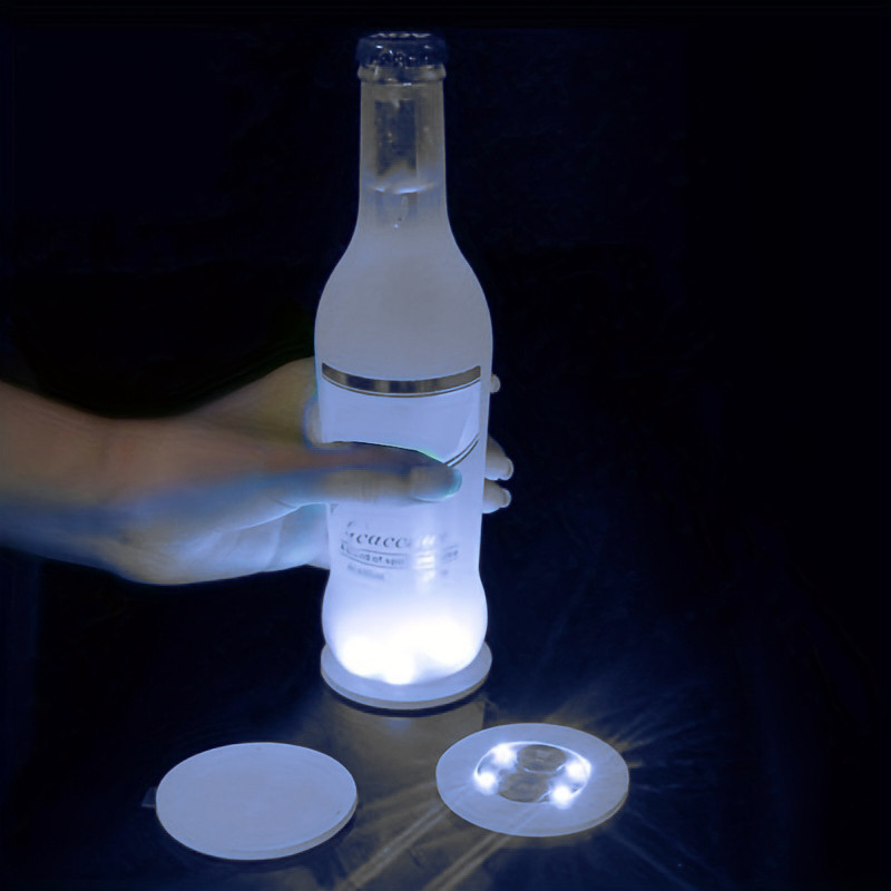 Loguide Lampu Alas Botol Wine Bottle Stickers LED Coaster Light - LG230